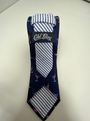 Martini American Flag Spill-Resistant Tie
