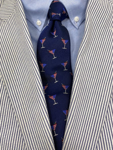 Martini American Flag Spill-Resistant Tie
