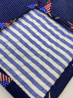 Martini American Flag Spill-Resistant Tie