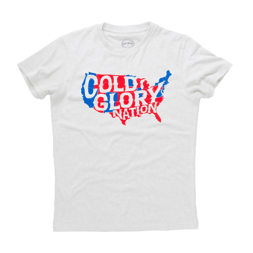 Cold Glory Nation USA T-Shirt  White